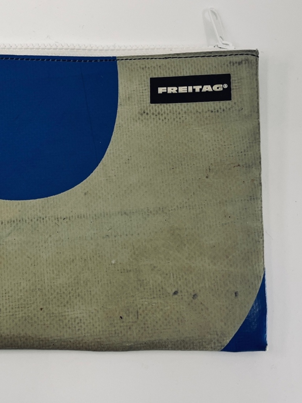 FREITAG F07 Chuck Zipper Pouch — Upcycled Truck Tarp — Swiss Brand, Hard to Find